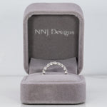 14K white gold lab grown diamond eternity band