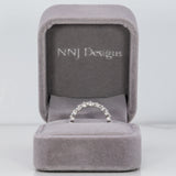 14K white gold lab grown diamond eternity band
