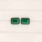 1.35ct zambian emerald emerald cut 8x6mm loose green gemstone