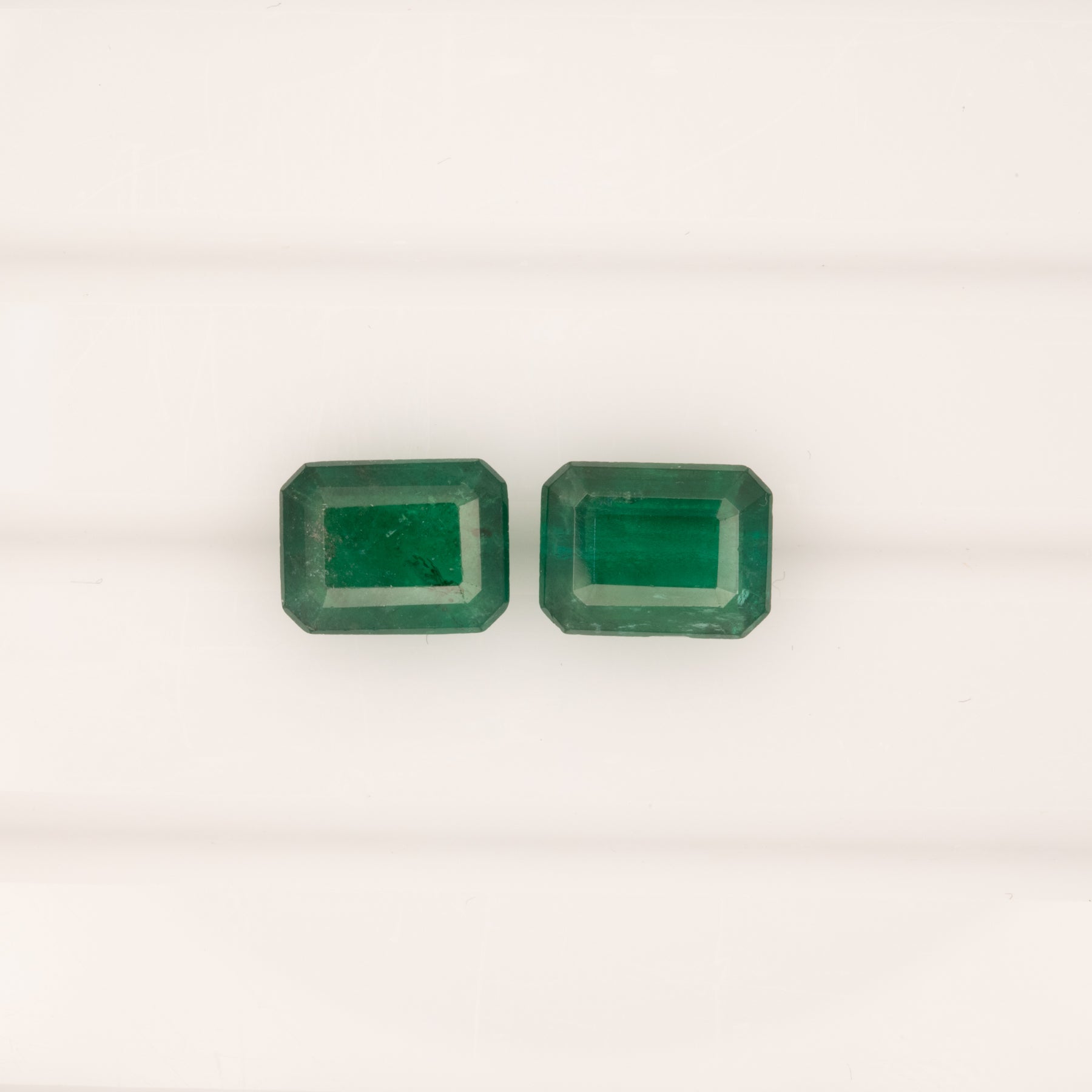 1.35ct zambian emerald emerald cut 8x6mm loose green gemstone