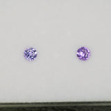 0.31 carat natural purple sapphire, round 4.4mm loose gemstone