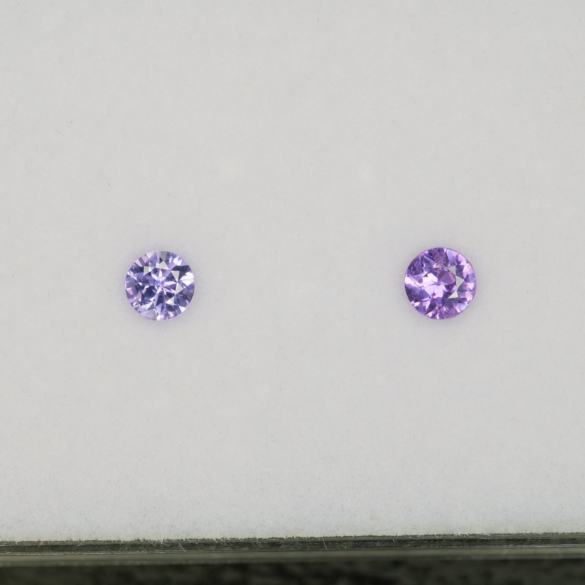 0.31 carat natural purple sapphire, round 4.4mm loose gemstone