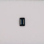 0.72 carat natural blue sapphire, emerald cut 6x4mm loose gemstone