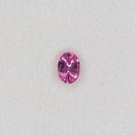 0.8 carat natural pink sapphire, oval 6.9x5.1mm loose gemstone