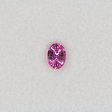 0.8 carat natural pink sapphire, oval 6.9x5.1mm loose gemstone