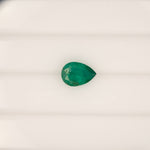 1.12ct zambian emerald pear 8.8x6.1mm loose green gemstone