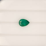 1.12ct zambian emerald pear 8.8x6.1mm loose green gemstone