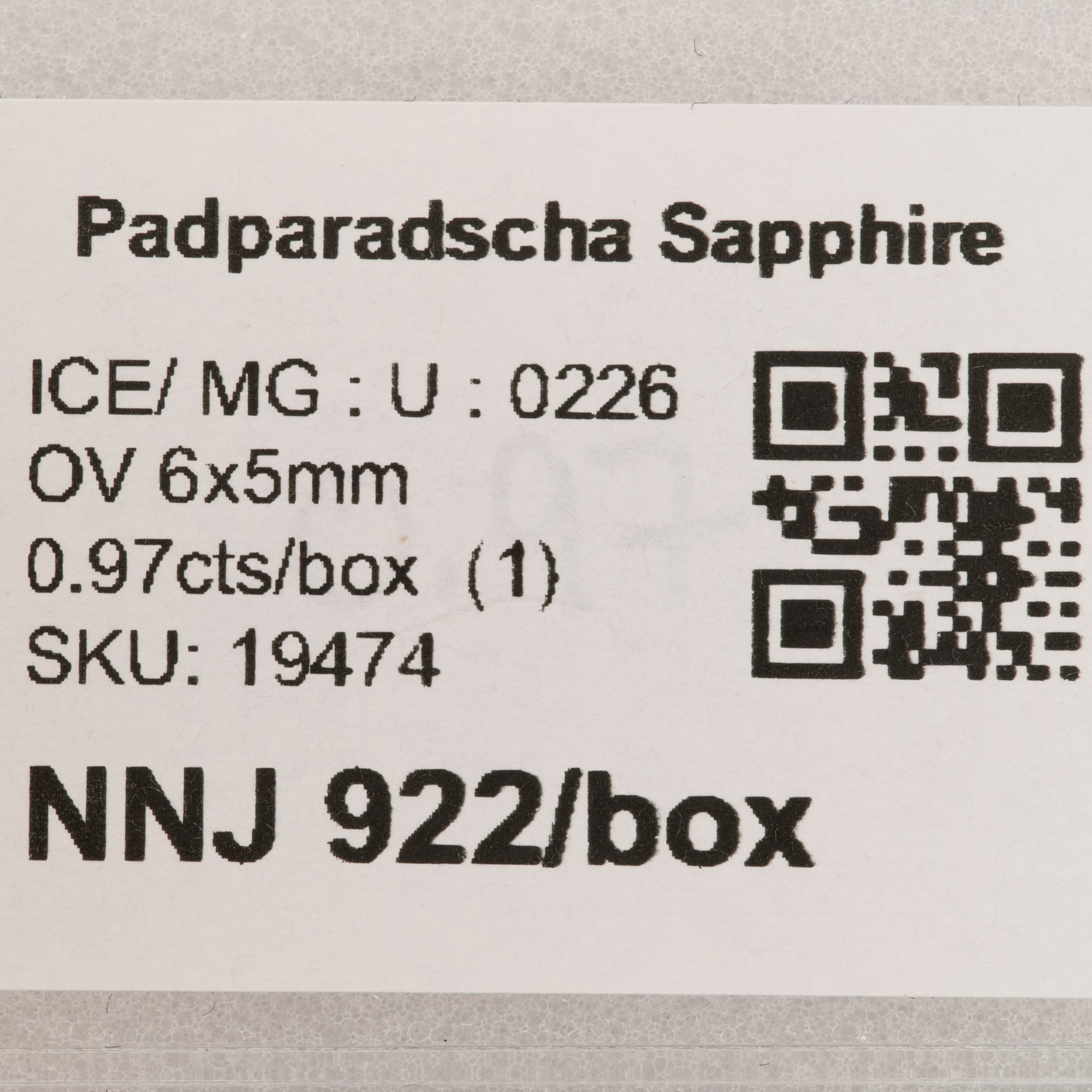 0.97 carat natural padparadscha sapphire oval 6x5mm loose gemstone – view 2