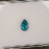 Natural Cambodian Blue Zircon Pear Shape 8.8x6x6.1mm 3.06ct Loose Gemstone