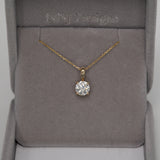 14K Yellow Gold Lab Grown Diamond Pendant