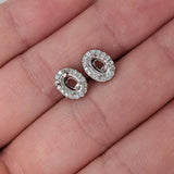Angel Halo Earrings Semi Mount w Diamond Accents