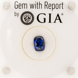 GIA certified natural ceylon sapphire cushion loose gemstone
