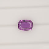 GIA certified natural purple sapphire cushion loose gemstone