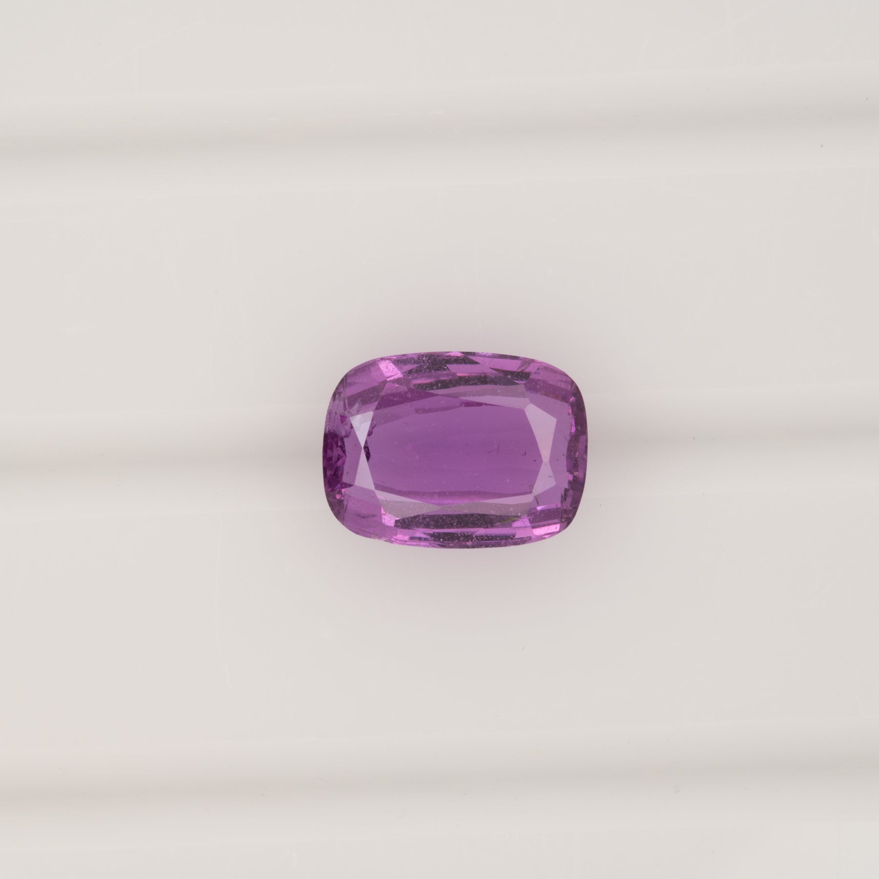 GIA certified natural purple sapphire cushion loose gemstone