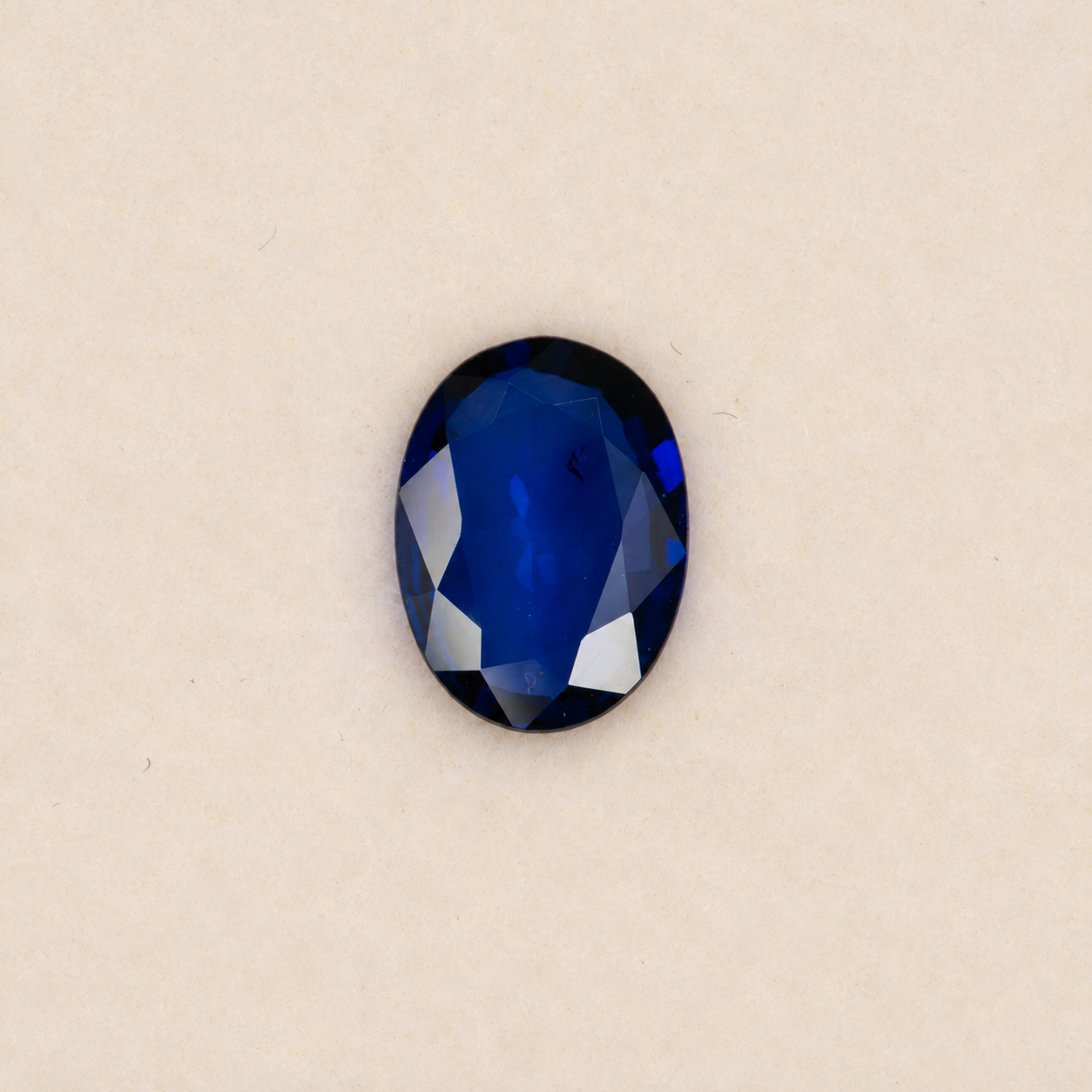 1.20 carat natural blue sapphire, oval 8x6mm Ceylon loose gemstone