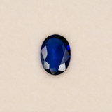1.20 carat natural blue sapphire, oval 8x6mm Ceylon loose gemstone
