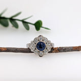 AJR592 RD 7mm + Ceylon Sapphire (H) 2.13cts - 14KW