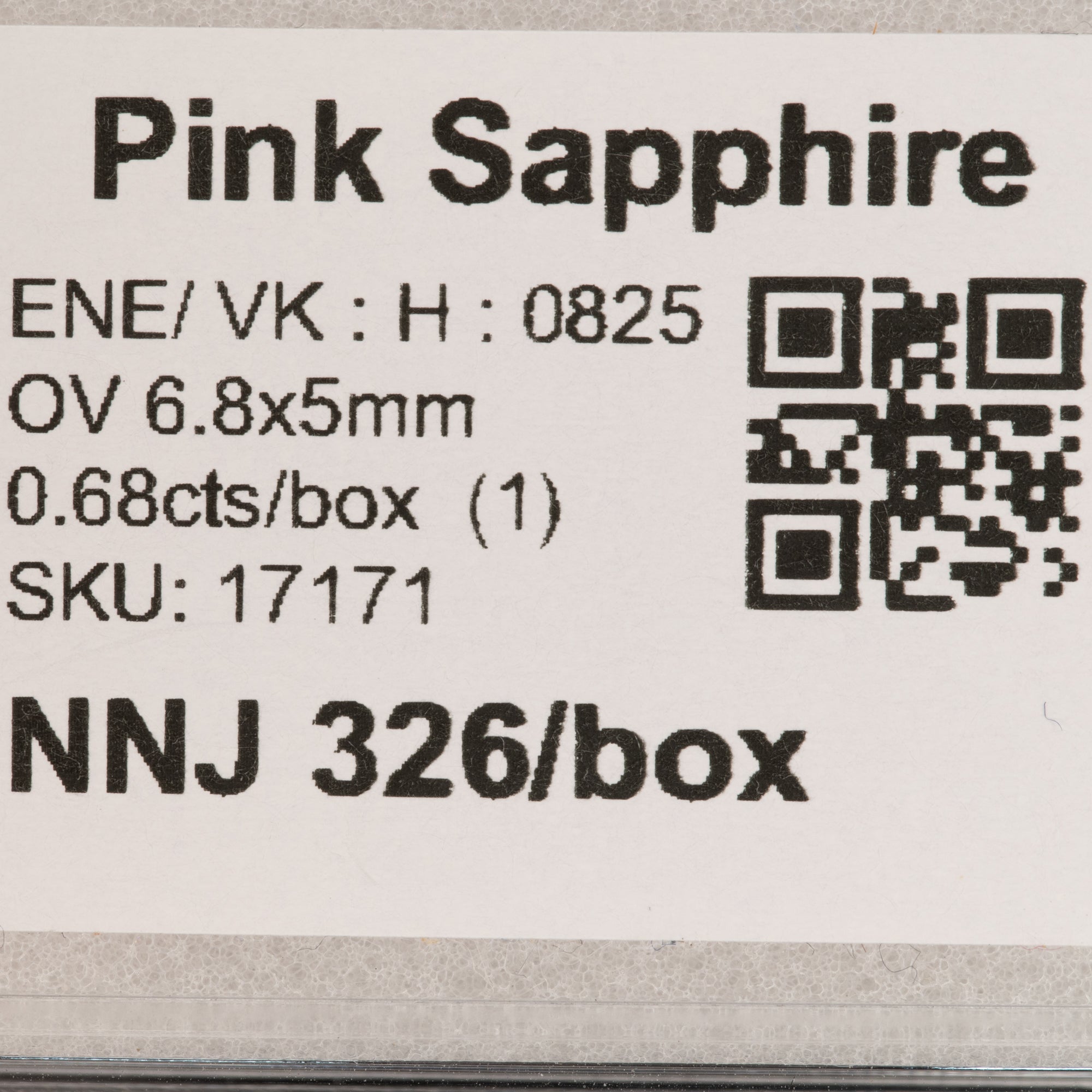 0.68 carat natural pink sapphire oval 6.8x5mm loose gemstone – view 2