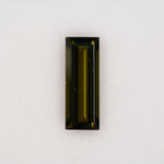 3.97ct olive tourmaline baguette 16.5x6.1mm loose green gemstone