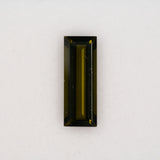 3.97ct olive tourmaline baguette 16.5x6.1mm loose green gemstone