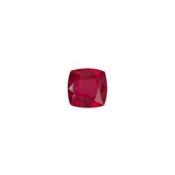 natural faceted square cushion red ruby gemstones for jewelry making