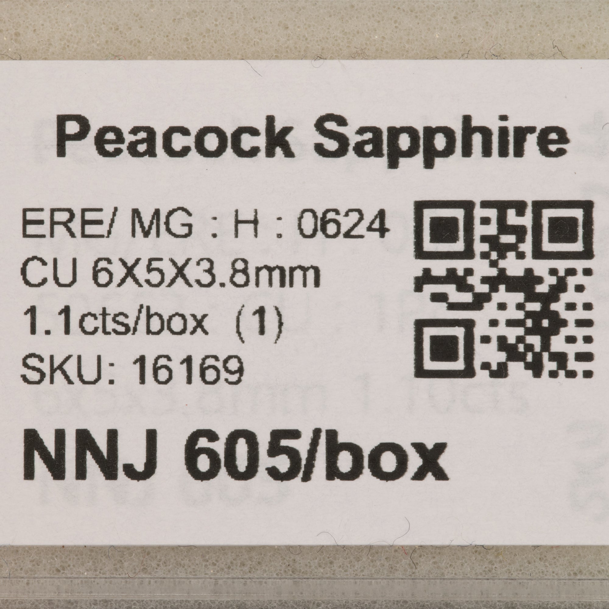 1.10 carat natural Ceylon peacock sapphire cushion 6x5mm loose gemstone – view 2