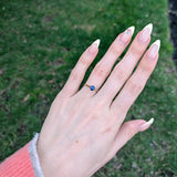 Natural Ceylon Sapphire Solitaire Ring: Solid 14K Gold, 5mm Round  Fine Jewelry