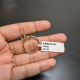 Classic Solitaire Ring Setting with Minimalist Trio Diamond Accented Shank 14K Gold | Oval