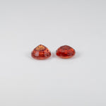 0.69 carat natural Ceylon orange sapphire round 5mm loose gemstone – view 4