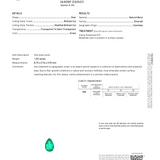 1.03ct colombian emerald pear 8.7x5.7mm loose green gemstone