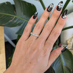 14K white gold lab grown diamond eternity band