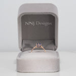 14K rose gold tanzanite ring