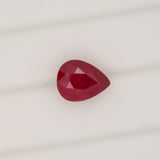 GIA Certified Mozambique Ruby Pear Shape 8.84x6.9mm 2.05cts – Fine Quality Natural Red Gemstone for Custom Jewelry