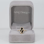 10K yellow gold black onyx ring