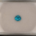 natural cambodian blue zircon pear loose gemstone