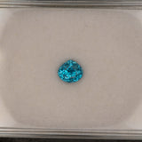 natural cambodian blue zircon pear loose gemstone