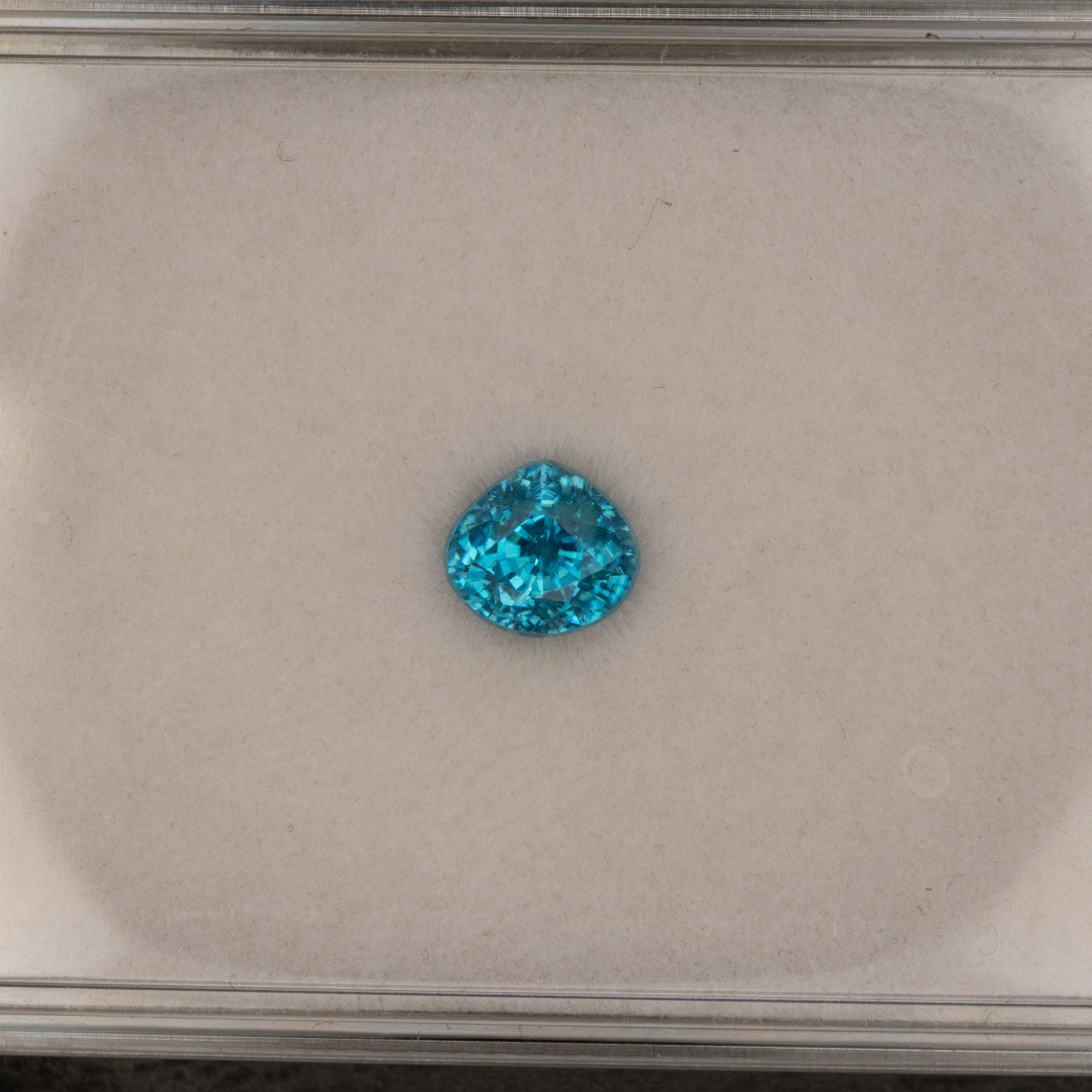 natural cambodian blue zircon pear loose gemstone