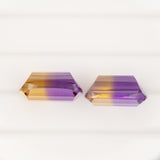 Natural Earth Mined Ametrine Cushion Cut Loose Gemstone – Bi-Color Purple & Golden Quartz, 16x12mm 10.88ct Collector Gem