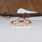 14K rose gold cor de rosa morganite ring