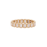 Mayumi Golden Glow Lab Created Diamond Band Ring: Solid 14k Yellow Gold