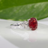 14K White Gold Tibetan Sunstone Ring