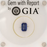 GIA certified natural ceylon sapphire emerald cut loose gemstone