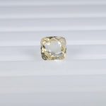 3.21 carat natural canary sapphire, cushion 7.8x7.3mm loose yellow gemstone