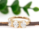 Maya 14K Yellow Gold Lab-Created Diamond Ring | Oval Shape 7x5mm
