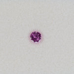 0.43 carat natural pink sapphire, round 4.7mm loose gemstone