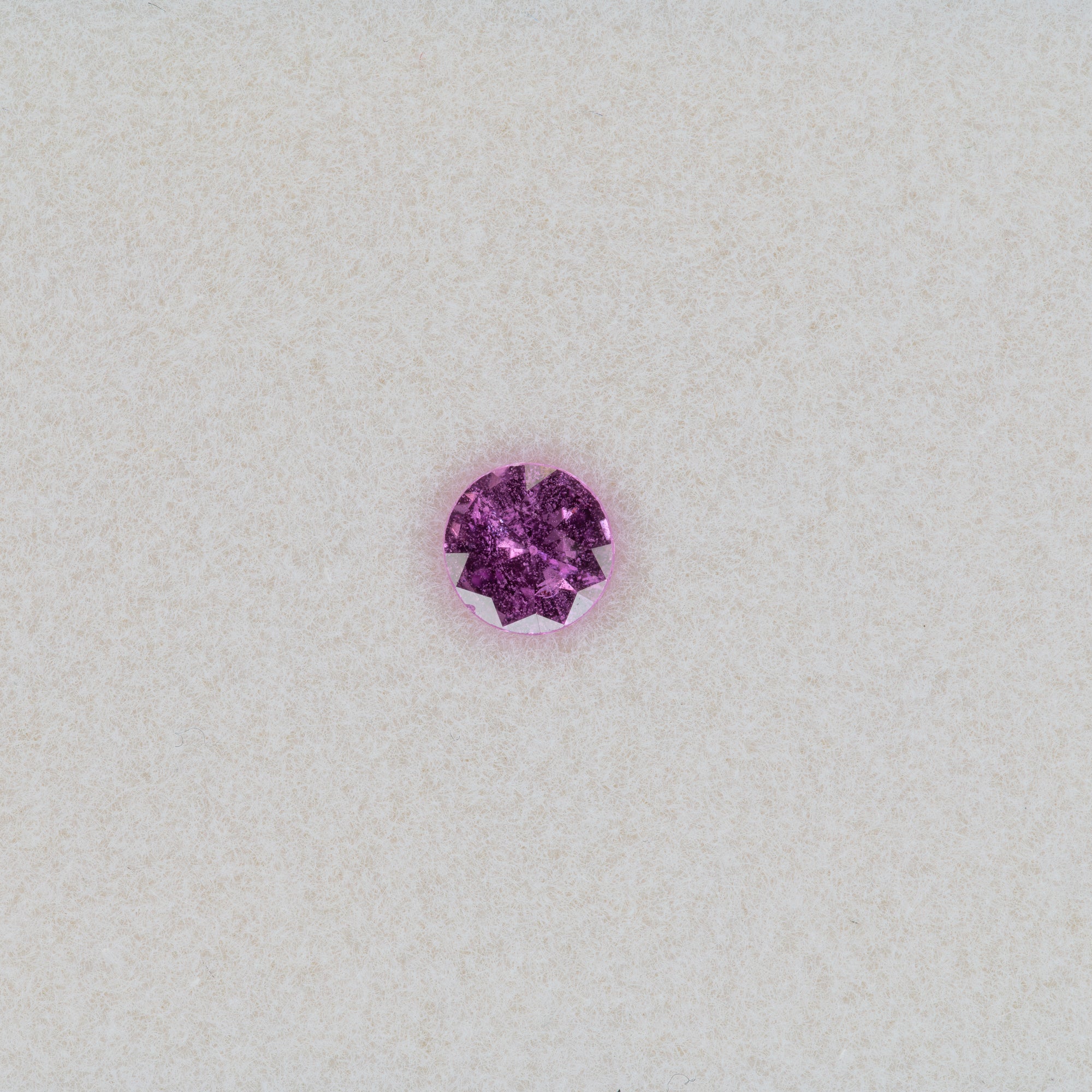 0.43 carat natural pink sapphire, round 4.7mm loose gemstone