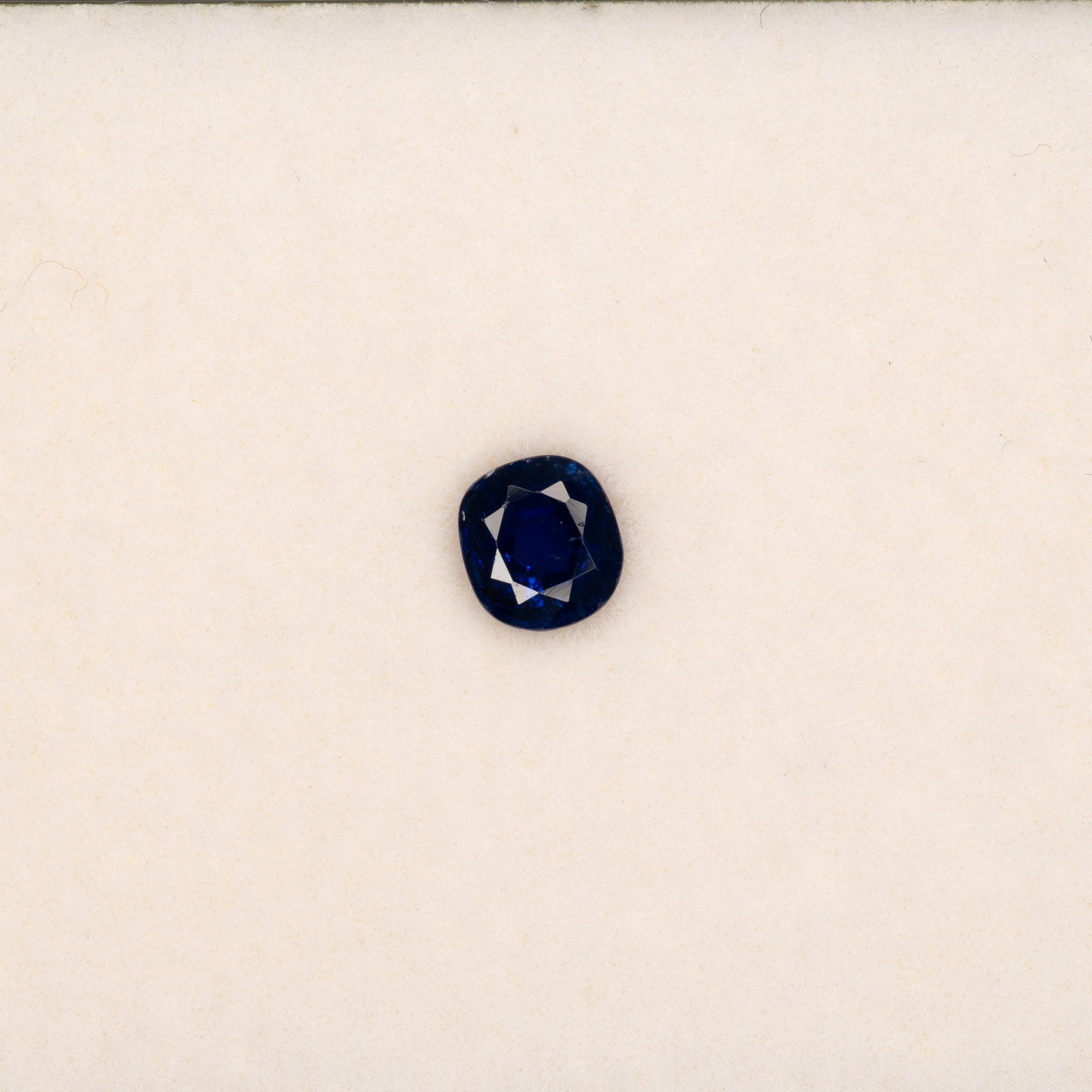 0.57 carat natural blue sapphire, oval 5x4.7mm loose gemstone