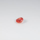 1.03 carat natural Ceylon padparadscha sapphire oval 7.3x5.6mm loose gemstone – view 3