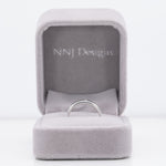 14K white gold diamond band
