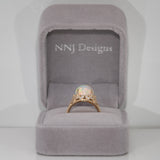14K yellow gold ethiopian opal ring